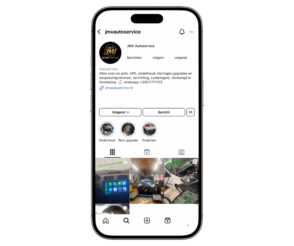 Instagram JMV Autoservice Hoofddorp